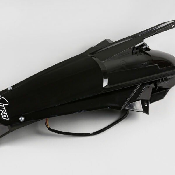 UFO Rear Fender Enduro LED EXC/EXC-F 150-500 2017-19 Black 001