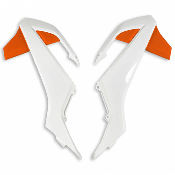 UFO Radiator covers KTM65 2019-2021 White/orange 999W OEM 16-23