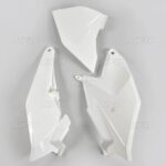 UFO Side number plates + left airbox cover KTM SX85 18-24 White 047