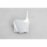 UFO Front number plate CRF250 08-09 CRF450 08 White