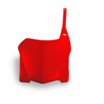 UFO Front number plate CRF250 08-09 CRF450 08 Red