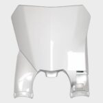 UFO Stadium Front number plate Honda CRF250 18-21 CRF450 17-20 White 041