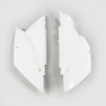 UFO Side number plates KLX110 10- White 047