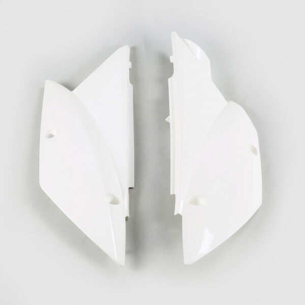 UFO Side number plates KLX110 10- White 047