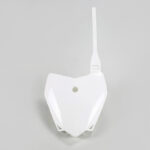 UFO Front number plate KLX110 10- White 047