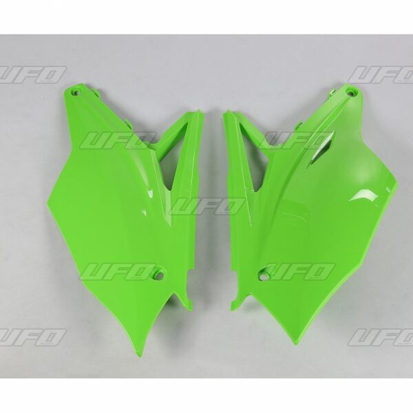 UFO Side number plates KX450F 16- KX250F 17- Green 026
