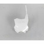 UFO Front number plate KX250F 17-.. KX450F 16-.. White 047