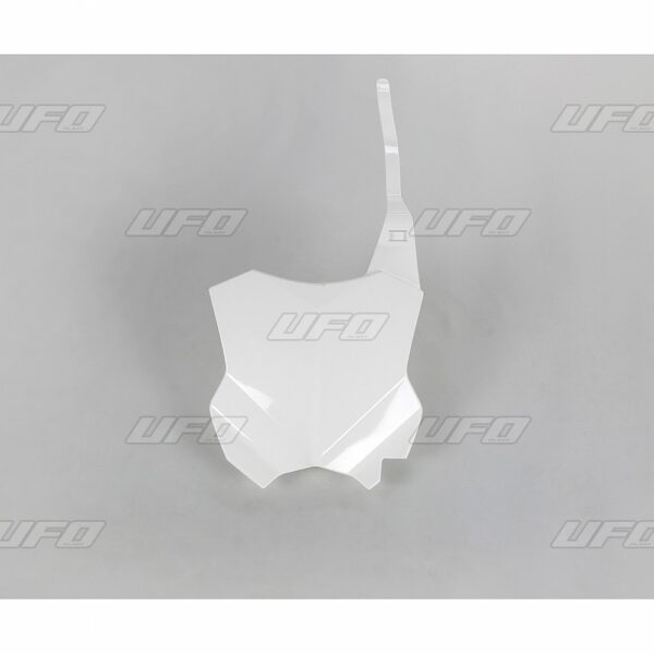 UFO Front number plate KX250F 17-.. KX450F 16-.. White 047
