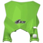 UFO Stadium front number plate KX250F 17-.. / KX450F 16-.. Green 026