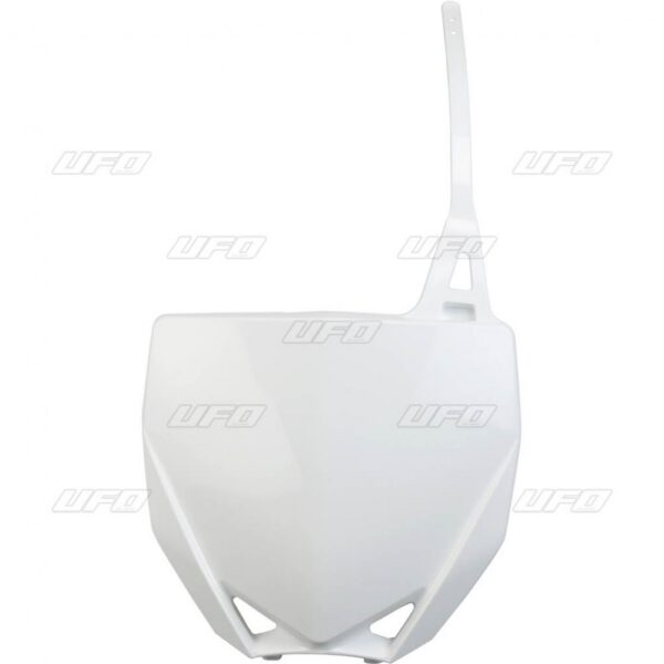 UFO Front number plate YZ65 19-.. YZ85 15-. White 046