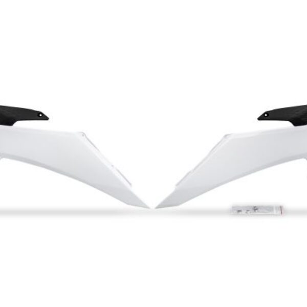 UFO Radiator covers SX/SX-F 125-450 23-24 EXC/F 24-.. White 042
