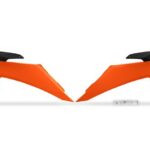UFO Radiator covers SX/SX-F 125-450 23-24 EXC/F 24-.. Orange 127