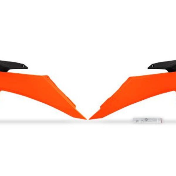 UFO Radiator covers SX/SX-F 125-450 23-24 EXC/F 24-.. Flou Orange FFLU