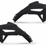 UFO Radiator Covers CRF250R 22-24 CRF450R 21-24 Black 001