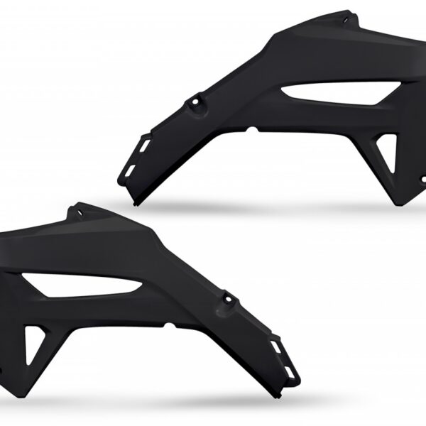 UFO Radiator Covers CRF250R 22-24 CRF450R 21-24 Black 001