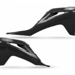 UFO Radiator covers GasGas MC125-450 + EC250-350 2021-23 Black 001