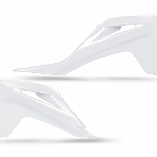 UFO Radiator covers GasGas MC125-450 + EC250-350 2021-23 White 041