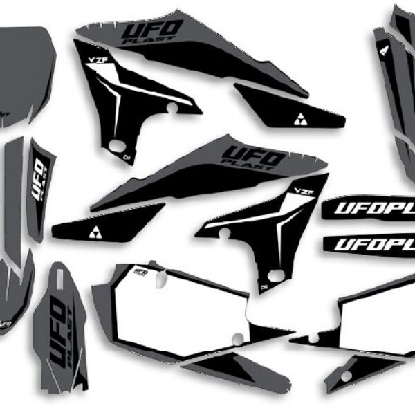 UFO Graphic Kit YZ250F 19-23 YZ450F 18-22 Stokes Grey