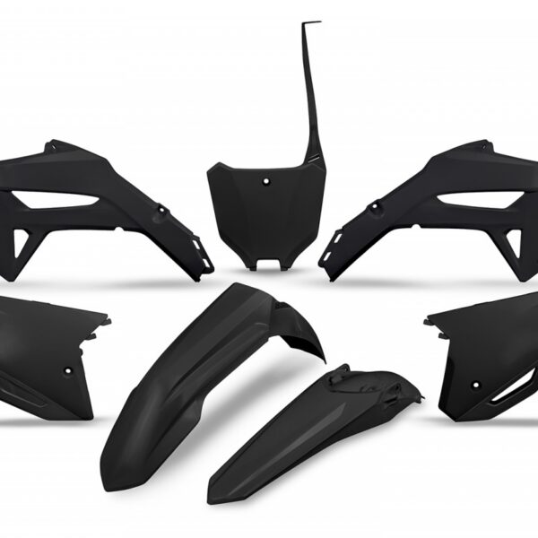 UFO Plastic kit 5-parts Black 001 CRF250R 22-24- CRF450R 21-24