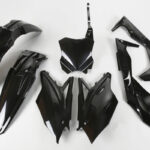 UFO Plastic kit 5-parts KX250F 2017- 001 Black