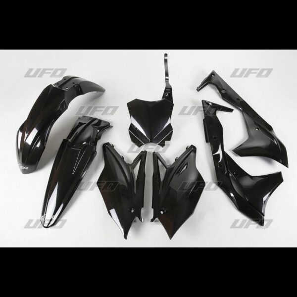 UFO Plastic kit 5-parts KX250F 2018- Black 001
