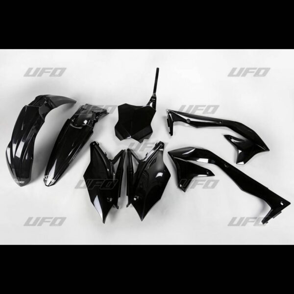 UFO Plastic kit 5-parts KX450F 2018- Black 001