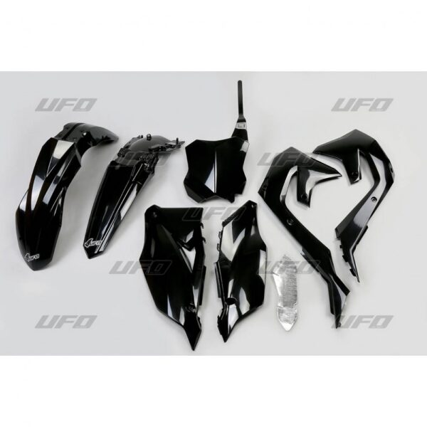 UFO Plastic kit 5-parts Black 001 KX250F 21-24 KX450F 19-23
