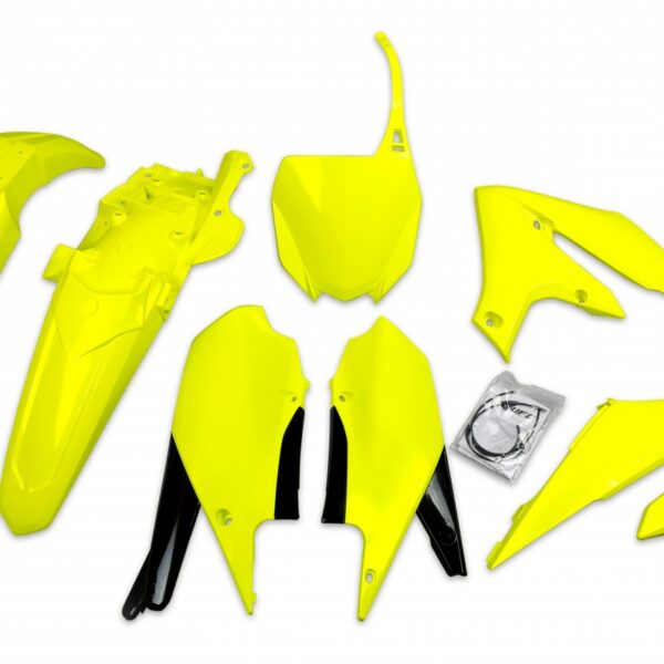 UFO Plastic kit 5-parts Fluo Yellow DFLU YZ250F 19-23 YZ450F 18-22