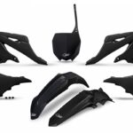 UFO Plastic kit 5-parts Black 001 YZ125/250 2022-