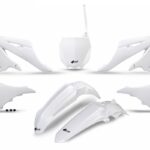 UFO Plastic kit 5-parts White 046 YZ125/250 2022-