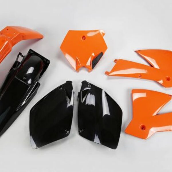 UFO Plastic kit 5-parts original KTM SX125-520 2T/4T 03 Orange/black