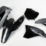 UFO Plastic kit 4-parts Black KTM SX/SXF125-525 07-08