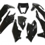 UFO Plastic kit 6-parts Black 001 KTM EXC/EXC-F 125-500 17-19