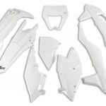 UFO Plastic kit 6-parts White 047 KTM EXC/EXC-F 125-450 17-19