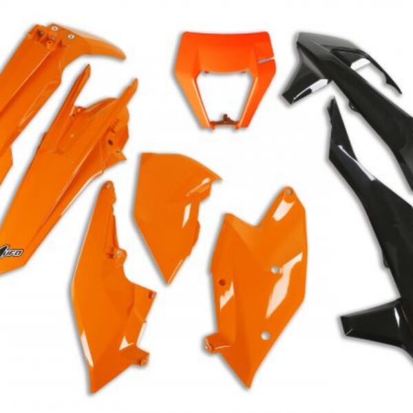 UFO Plastic kit 6-parts original 999 KTM EXC/EXC-F 125-450 17 & 19