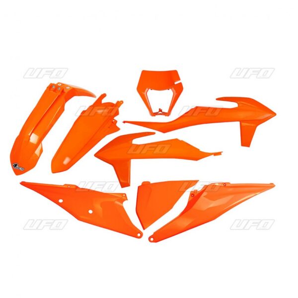 UFO Plastic kit 6-parts Orange 127 KTM EXC/EXC-F 125-500 20-23