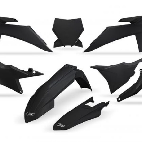 UFO Plastic kit 5-parts KTM SX/SXF125-450 23-24 Black 001