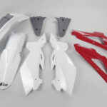 UFO Plastic kit 5-parts Red/white HVA TC125/250 05-07