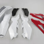 UFO Plastic kit 4-parts Red/white HVA 2-Stroke CR125/250 06-08