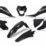 UFO Plastic kit 6-parts Black 001 GasGas EC250/300 2021- EC-F250/350 2021-
