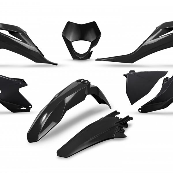 UFO Plastic kit 6-parts Black 001 GasGas EC250/300 2021- EC-F250/350 2021-