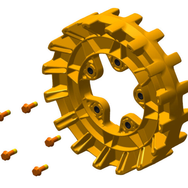 Camso Sprocket 16 teeth 4S, 5 bolt 3/8-16 x 1 1/4