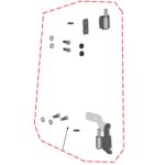 DFK Door hinge kit Left Polaris Ranger 570 Midsize 2022->