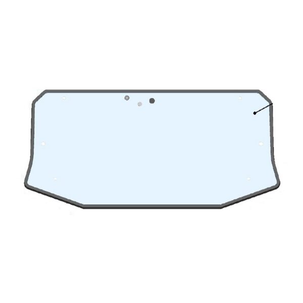 DFK Front glass with sealing Yamaha YXZ 1000