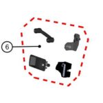 DFK Right door lock and stop kit Yamaha YXZ 1000