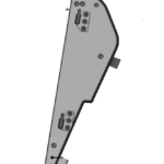 DFK Left Door base assembly Can-Am Maverick Trail