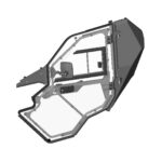 DFK Left Door assembly CFMoto Zforce 1000