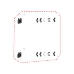 DFK Door hinge kit Left CFMoto Uforce 600