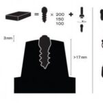 MaxiGrip Studs 18mm 100pcs Inc installation tool