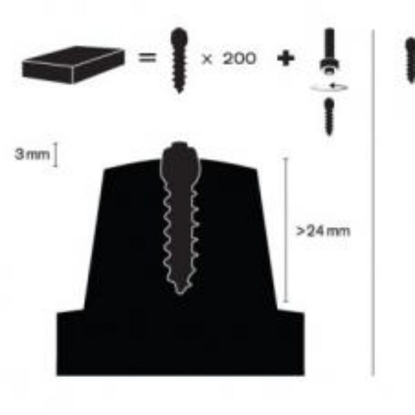 MaxiGrip Studs 25mm 150pcs inc installation tool